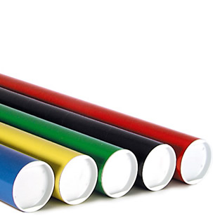 Colored Mailing Tubes