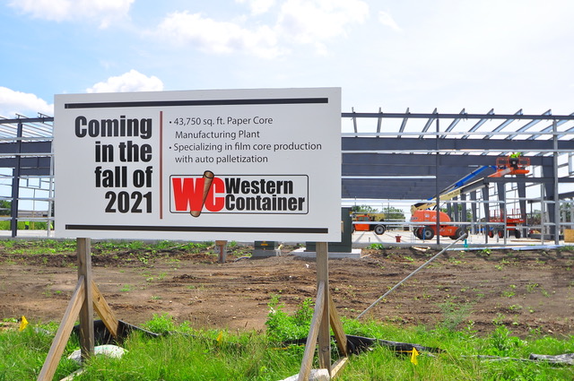 Coming fall 2021 sign at western container janesville plant