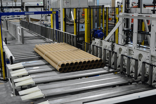 Paper Tubing on Pallets